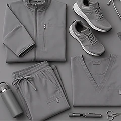 grey scrubs