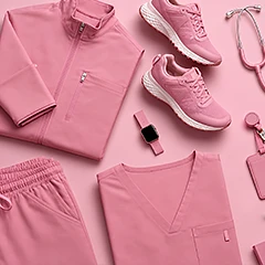 pink scrubs