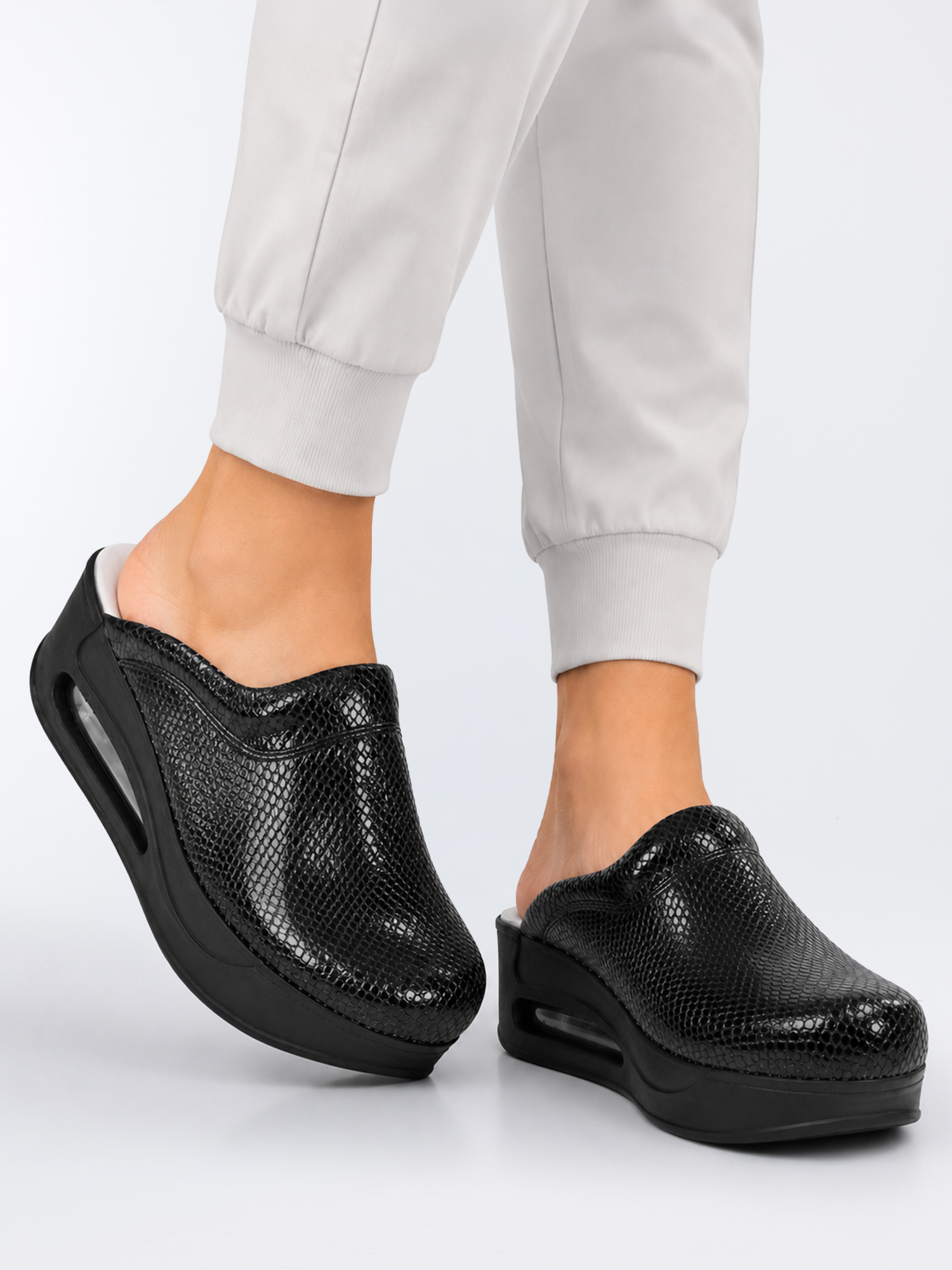 Klapki medyczne Airmax 405 Czarny diament