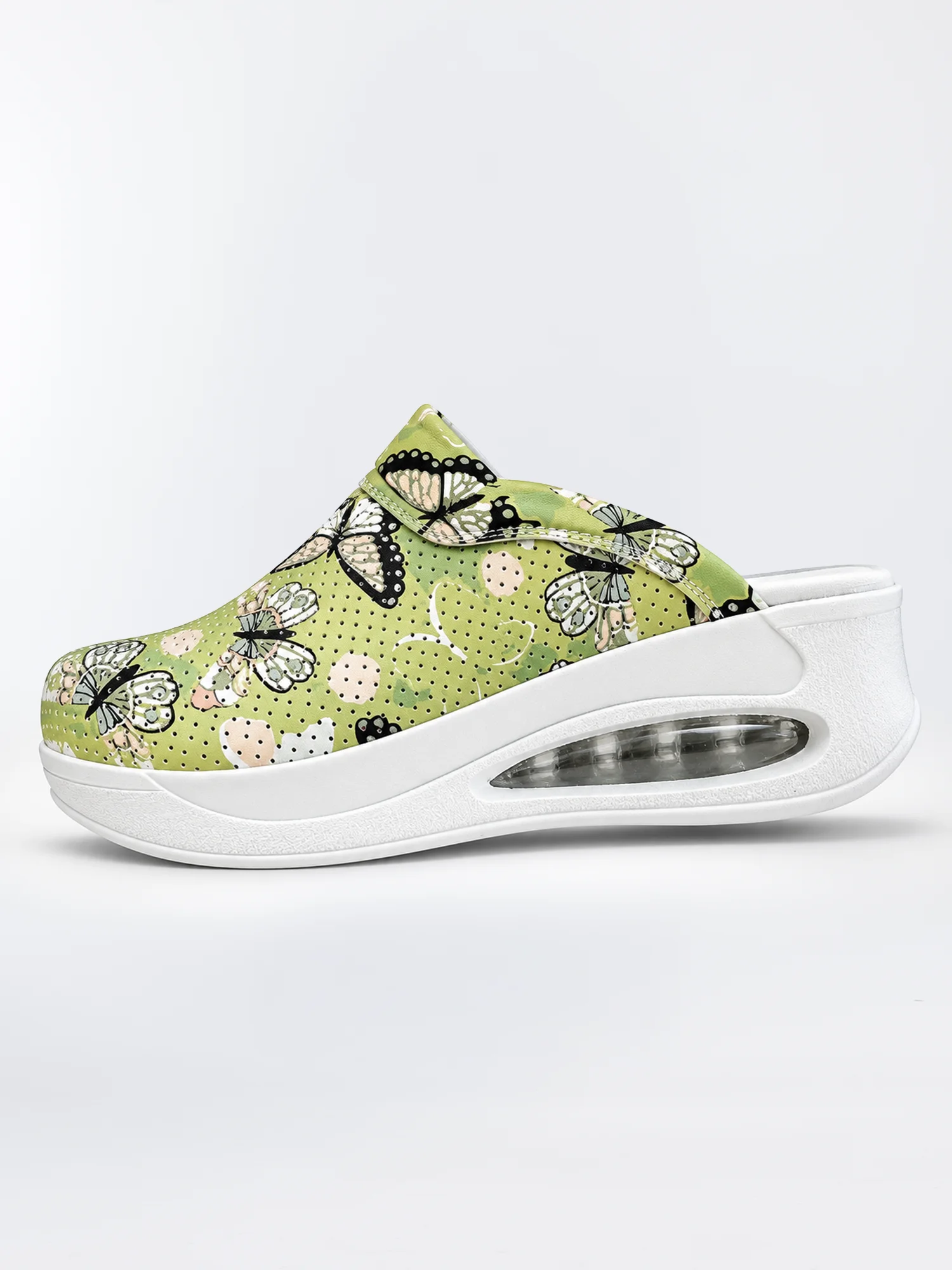 Klapki medyczne Airmax 438 Motyle zielone - obrazek 2