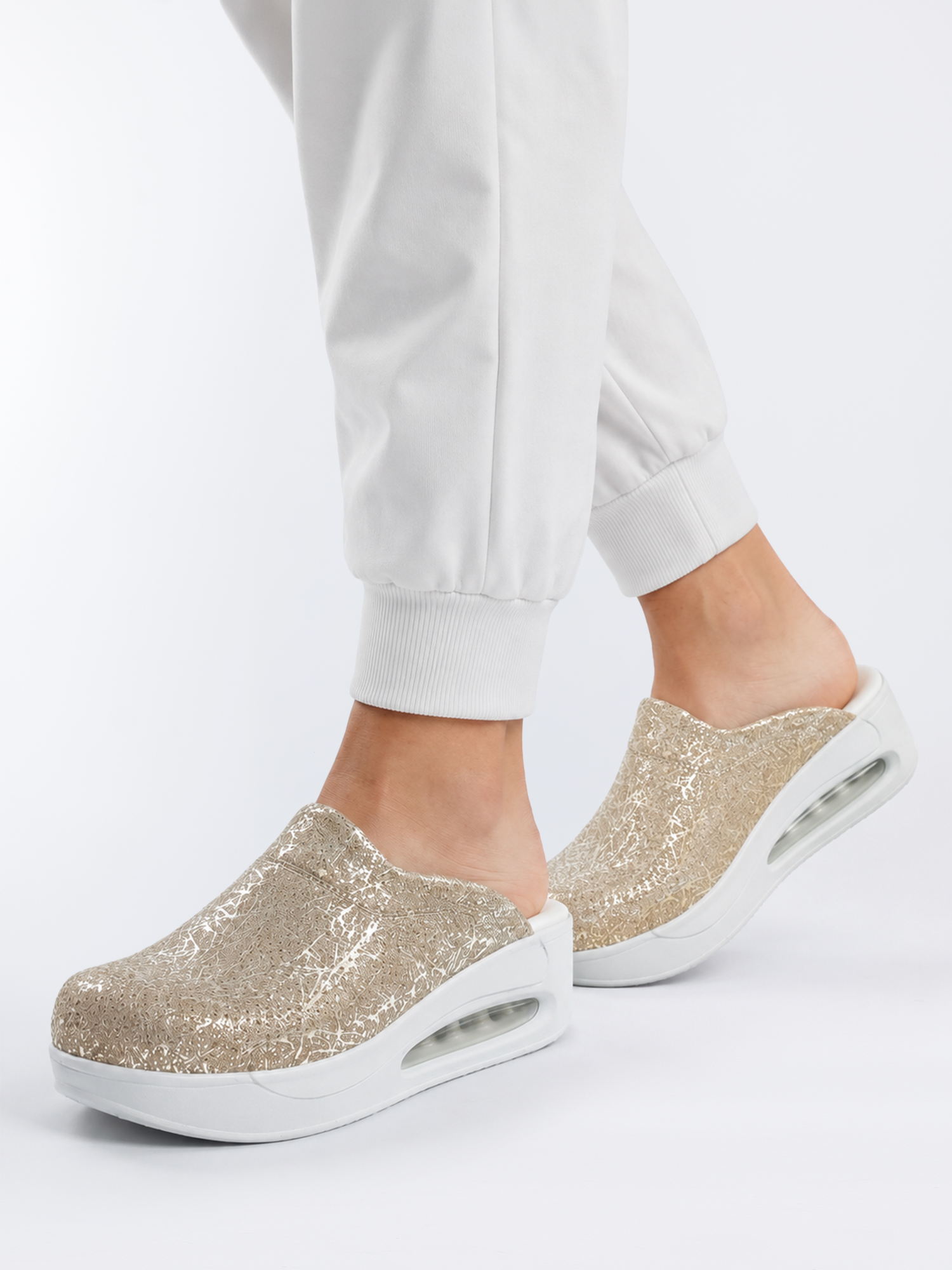 Klapki medyczne Airmax 406 Złoty pył