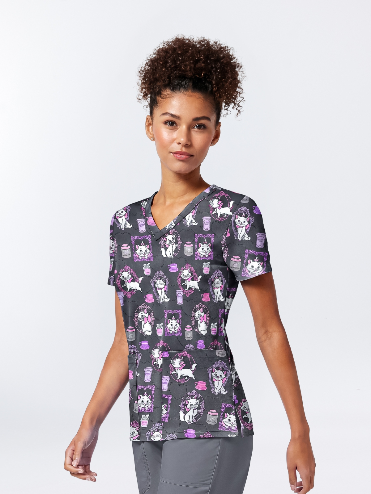 Bluza medyczna Disney Cafe Cat - obrazek 3
