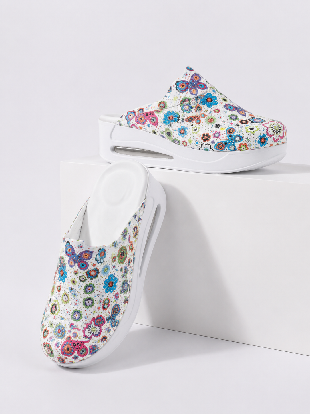 Klapki medyczne Airmax 952 Kwiaty i motyle - obrazek 5