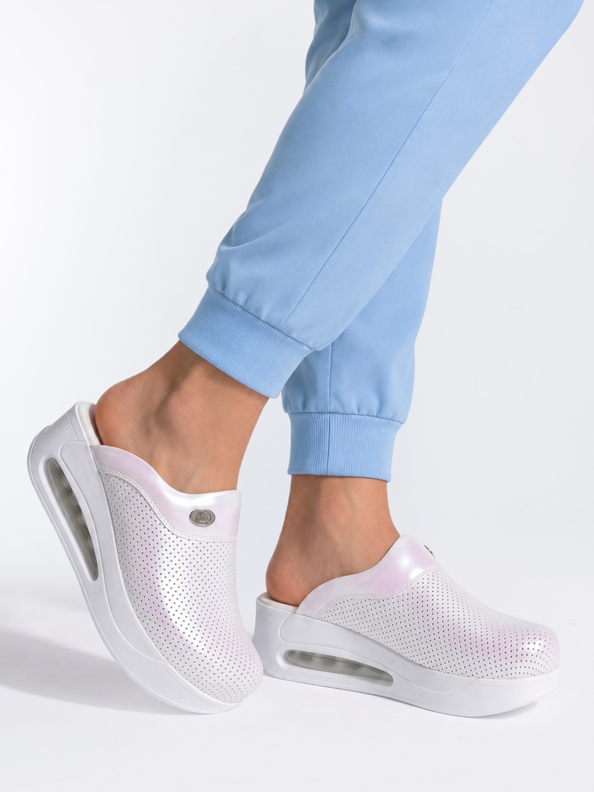 Klapki medyczne Airmax 906 Biała Perła - obrazek 2