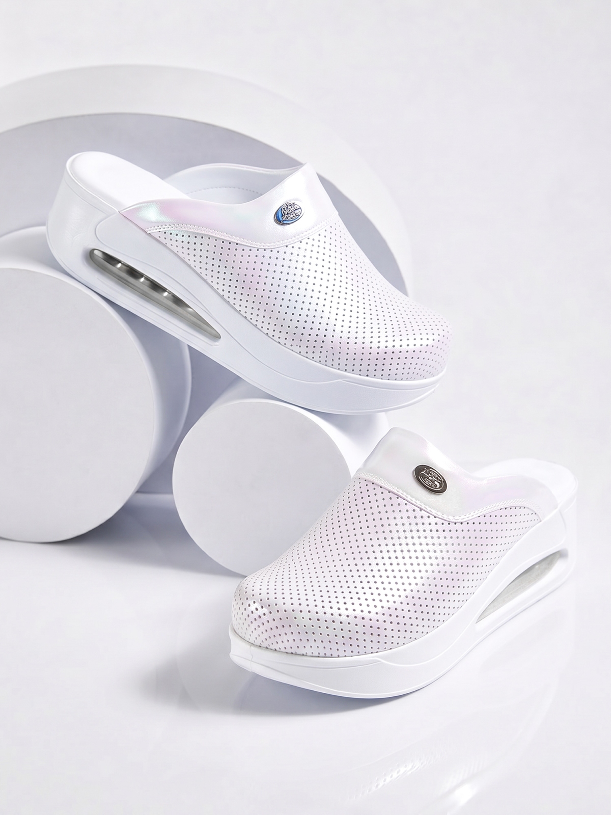 Klapki medyczne Airmax 906 Biała Perła - obrazek 4