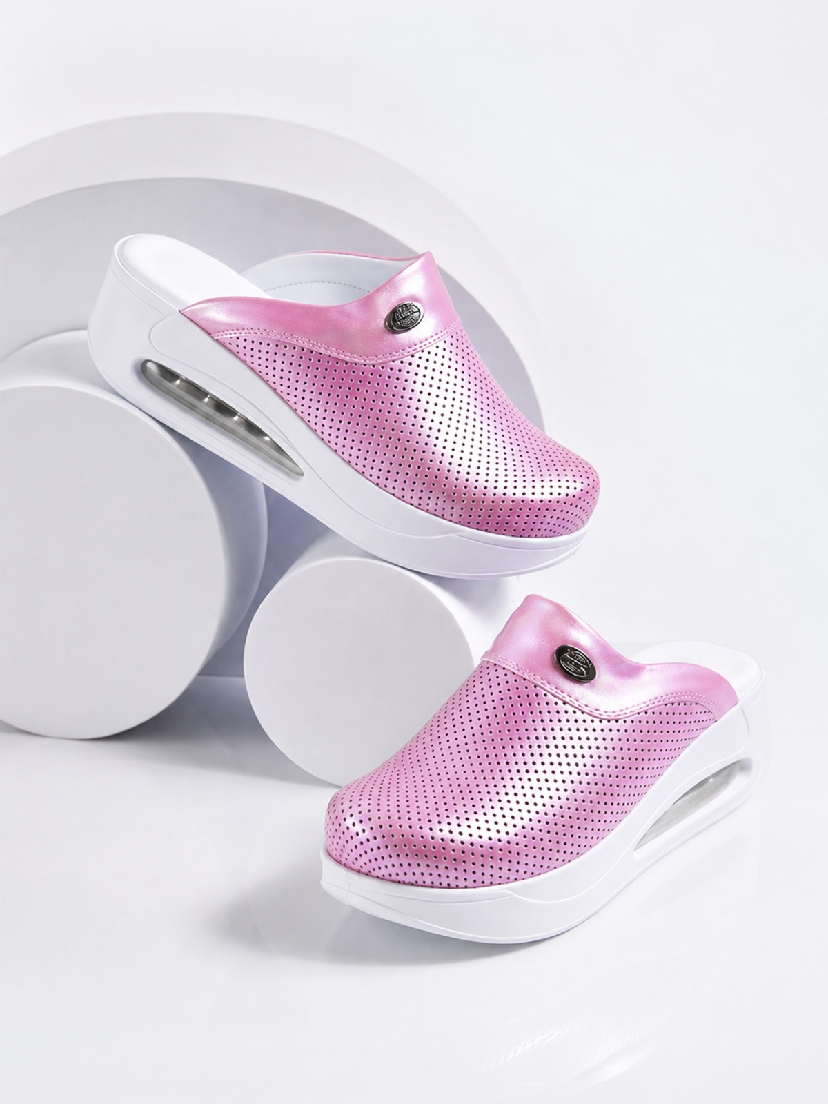 Klapki medyczne Airmax 906 Różowa Perła - obrazek 4