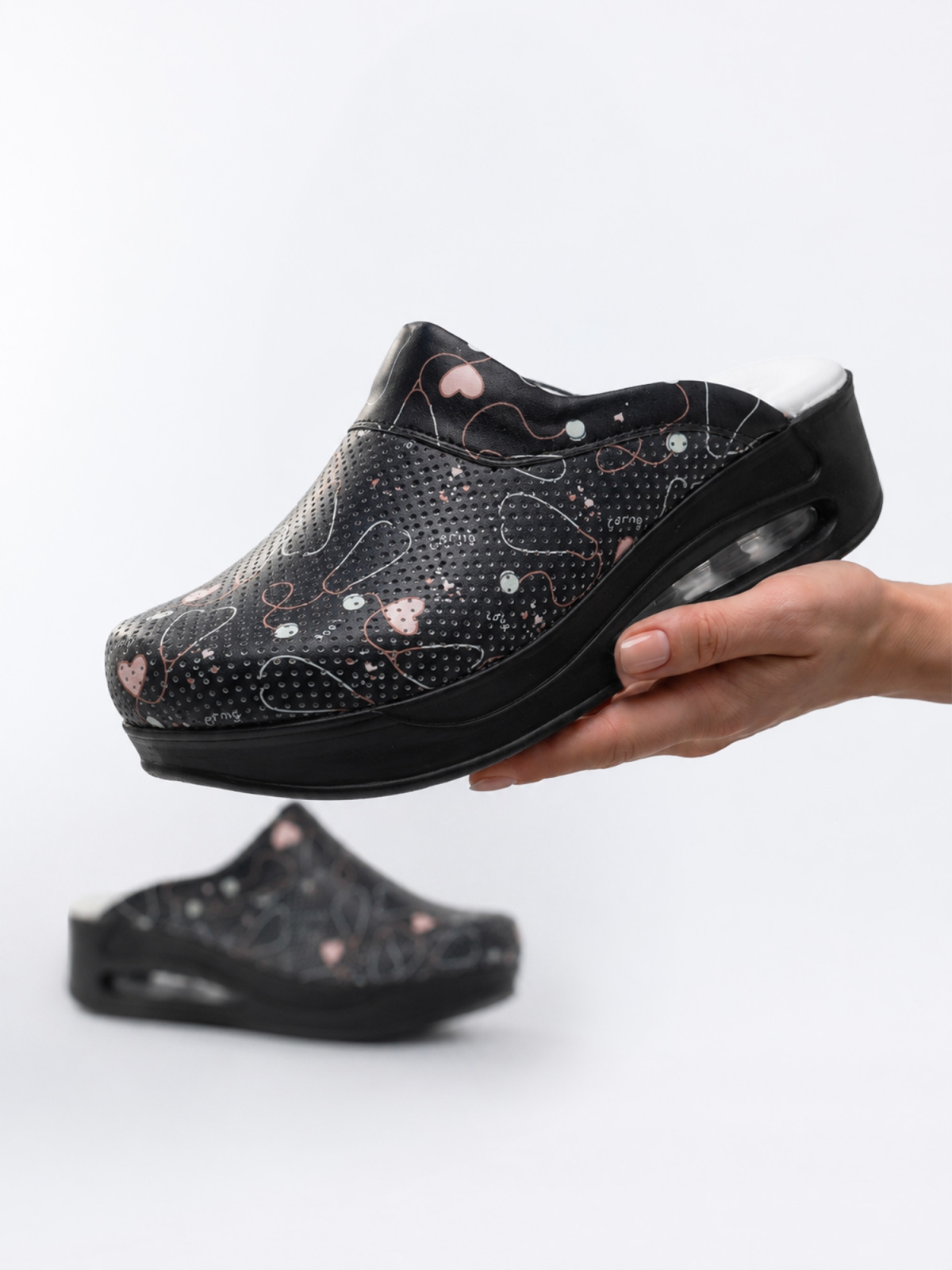 Klapki medyczne Airmax 412 Stetoskopy czarne - obrazek 3
