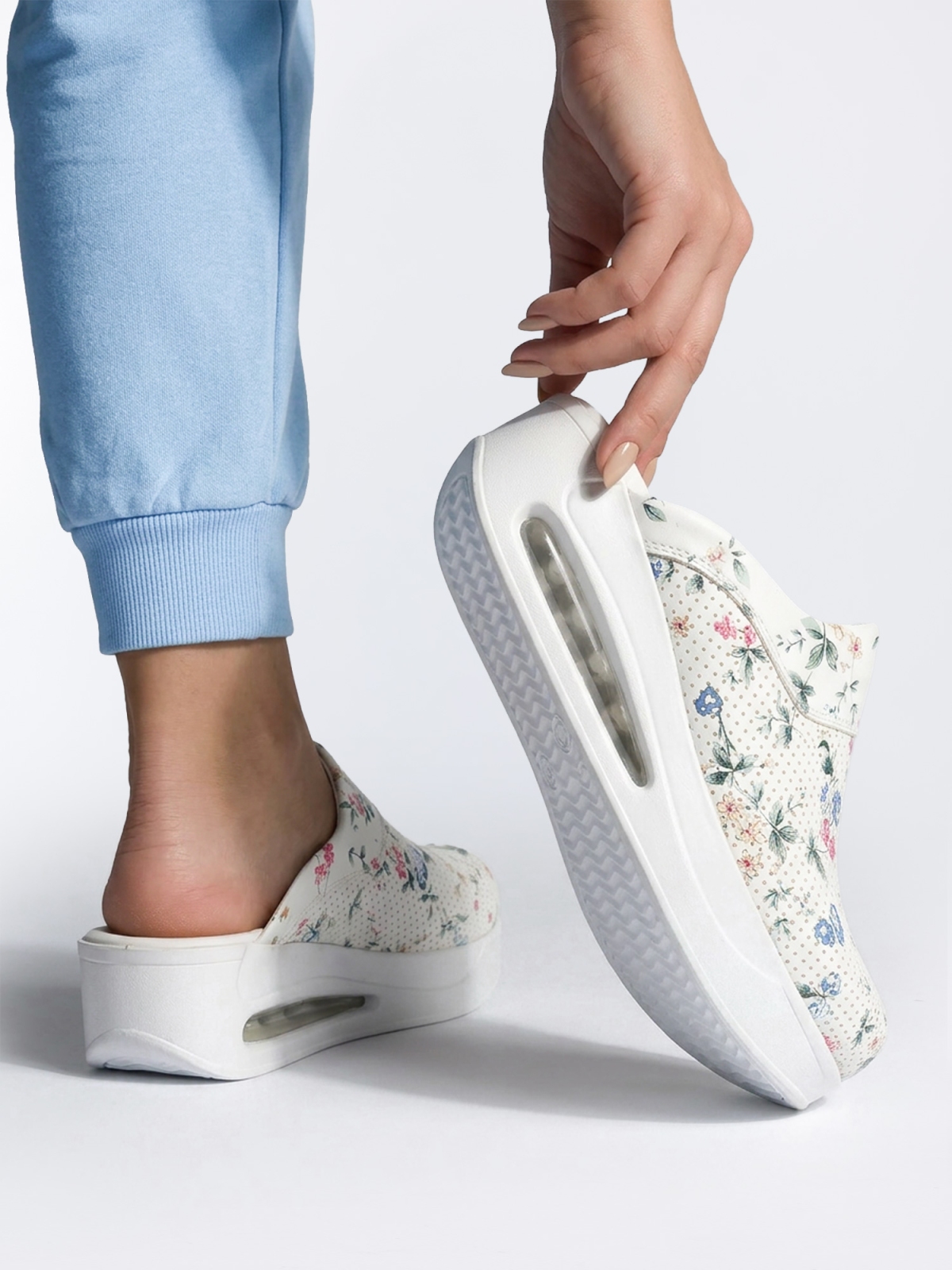 Klapki medyczne Airmax 909 Wiosenne Kwiaty - obrazek 2